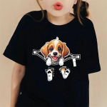 Cartoon Cat and Bear Graafilise tr&uuml;kiga Loomingulised T-s&auml;rgid Mugavad kaelusega l&uuml;hikeste varrukatega s&auml;rgid Lasteriided T&uuml;drukute suvetopsid 100