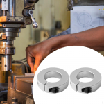 2 Pieces Optical Axis Collars Clamp on Collar Automotive Shaft Split Fixed Rings Inner 17mm Outer35mm