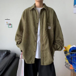 Pikkade varrukatega s&auml;rk Meeste kevadine uus Hongkongi stiilis vintage velvetist jope vaba teismeliste vabaaja tippmood S