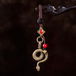 2025. aasta Hiina Zodiac Snake Lucky Ripats V&otilde;tmehoidja Loominguline rikkus V&otilde;tmehoidja Aksessuaarid Naistele Meestele Kott v&otilde;lu Ehted Kingitus style1 messingu