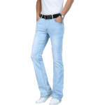 Meeste Venivad Kitsad Micro Flare Teksap&uuml;ksid Boot Cut Jalaga Laienevad Meessoost Disainer Klassikalised Denim Teksap&uuml;ksid 28