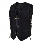 Keskaegne vest meestele renessanss Victoria Steampunk vest pluss suurus 5XL vintage gooti frakkjakk Halloweeni cosplay kost&uuml;&uuml;m S must