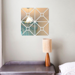 Moodne peegelstiilis eemaldatav kleebis, seinamaaling Seinakleebis Kodutuba DIY MIT must