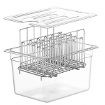 Sous Vide k&uuml;psetusmasin 11L anum roostevabast terasest restiga Eemaldatavad vaheseinad Eraldaja Aeglase k&uuml;psetamise komplektid Tarvikud 11L