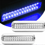 2 tk 42 LED veekindel roostevabast terasest ahtripeegli LED-valgusti K&otilde;rge intensiivsusega mere-LED-veealused tuled