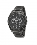 Maserati Traguardo Limited Edition Chronograph PVD-kattega roostevabast terasest must kvartskell R8873612045 100M meeste k&auml;ekell must