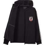 Y-3 X JFA Koost&ouml;&ouml; SS24 Kolme triibuga tr&uuml;kitud kapuutsiga jakk Meeste jakk Must IW7385 S black