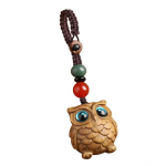 Sandlipuust &ouml;&ouml;kulliga autov&otilde;tmehoidja ripats meestele ja naistele paaridele, v&otilde;tmehoidja ripats pruun