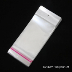 L&auml;bipaistev OPP kott - Mitme spetsifikatsiooniga k&auml;ev&otilde;ru/kaelakee pakendamine riputusauguga (V&auml;ike, keskmine, suur) Thickness 3.5 Silk, Pack of 100