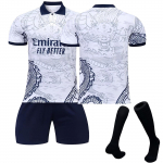 2223 Real Madrid Draak Eripakkumine S&auml;rgid Laste Jalgpallitreeningu &Uuml;likonna Komplekt 28