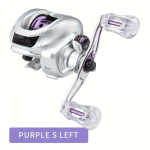 Baitcastingu rull 6.3:1 &Uuml;lekandearvAlumiiniumsulamist ja PA konstruktsioonSuurep&auml;rane nii magevee- kui ka mereveep&uuml;&uuml;giksIdeaalne p&uuml;hadekink kalameestele Spool M lilla