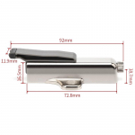 Tsingi sulamist ukse siibri puhver riistvara k&ouml;&ouml;gikapp vaigistatud ukse kaitseraua kapi ukse sulgemine amortisaatori summuti