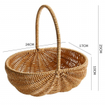 Creative Rattan-Style Watermelon Basket: Multi-Purpose Shopping, Fruit, Vegetable, & Picnic Carrier