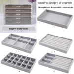 Mitme sektsiooniga ehtekarp k&otilde;rvar&otilde;ngaste ja v&auml;ikeste esemete jaoks - Kodu hoiustamine ja organiseerimine