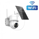 P&auml;ikesetoitel turvakaamerad Traadita v&auml;listingimustesse, 2K 2,4G WiFi-kaamera p&auml;ikesepaneeli ja akutoitel, V&auml;rviline &ouml;&ouml;n&auml;gemine prožektoriga, 360&deg; PTZ WIFI Camera