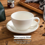 300ml Suur Keraamiline Cappuccino & Latte Kohvitassikomplekt - Munalille Disain 300ml