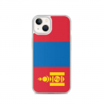 Coque iPhone - iPhone 13 - Drapeau de la Mongolie - Silikoonist supp - Protection compl&egrave;re - L&eacute;g&egrave;re