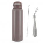 Isoleeritud roostevabast terasest veepudel koos gravitatsioonipalliga k&otilde;rrega vaakumisolatsiooniga pudel eakatele roosa