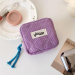 Miniruuduline multifunktsionaalne meigipulgade hoiukott Minimalistlik ruuduline pol&uuml;estrist kosmeetikakott V&auml;ike lukuga rahakott