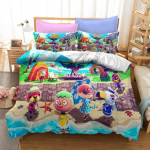 Animal Crossing Voodipesukomplekt Joonisfilm M&auml;ng 3D Tekikottide Komplektid &Uuml;heinimesevoodi T&auml;issuuruses Kuninganna Kuningsuuruses Padjap&uuml;&uuml;r lastele Kingitus Kodu Dekoratsioon Eu Double 200x200cm