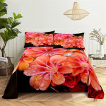 Lilledega Voodipesu Komplekt Queen Size Lastetoa Lilledega Voodipesukomplekt Voodilinad ja Padjap&uuml;&uuml;rid Voodipesu Lamedad Linad Voodilinade Komplekt EU single(135x200cm)