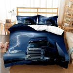 Scania veoauto tekikott 3D-tr&uuml;kiga pehme tekikate mikrokiud voodipesukomplekt trendikas veoauto tekikate toakaunistuseks 2/3 tk Au Single 140x210cm