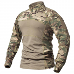 Kamuflaaž taktikaline v&otilde;itluss&auml;rk Meeste puuvillane pikkade varrukatega Camo s&otilde;jav&auml;eline T-s&auml;rk Stretch Paintball Multicam vormir&otilde;ivad XXXL