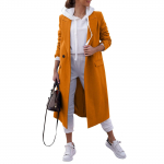 Naiste pikk villane kardiganmantel L