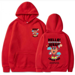 T&auml;nava-stiil Hip Hop Meeste Riided Kristlik Jeesus Armastab Sind Piiblisalm Pusad Multifilm Graafiline Sudaderas Moletom 2XL