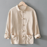 Vabaaja meeste hiina stiilis s&auml;rgid Traditsiooniline Kung Fu Tai Chi s&auml;rk mantel Tang &uuml;likond &uuml;htne jakk Meeste riided S