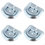 4PCS D Ring tie Anchor With Recessed Pan Heavy Duty For Truck/Flatbed Silver
