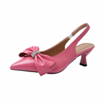 Moodne kikilipsuga Naiste Terava Ninaga Kontsaga Sandaalid Mokassiinid Kingad Naiste Sussid Suvi 2025 Trend Slingback Kleit Madalad Sandalias De Mujer 35 roosa
