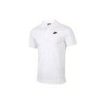 Nike Sportswear Tikitud T&auml;helogo &Uuml;hev&auml;rviline Vabaaja L&uuml;hikeste Varrukatega Polo S&auml;rk Meeste Topid Valge CJ4457-100 XL