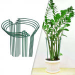 8 Pieces Garden Plant Stakes, Metal Construction in Half Round Shape for Various Flowers 20cmx35cm