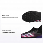 Adidas .4 TF kunstmuru libisemiskindlad vastupidavad madalad laste jalgpallijalatsid Laste jalgpallijalatsid Must Valge Lilla FW7533 28