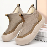 Naiste talvised soojad tursked platvormiga lumesaapad, libisemiskindlad veekindlad pahkluu saapad, mugavad kunstkarusnahast vooderdisaapad naistele k&otilde;ndimiseks 39