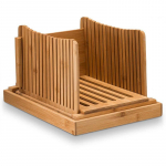 Bambusest Kodune Leivak&auml;&auml;rimis- ja Viilutuslaud - Vastupidav Hakkimis- ja R&ouml;stimiss&ouml;&ouml;gilaud Bread Cutting Board 31.7x23x0.7x6 (19) cm