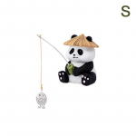 Aiapatsient Vaik Panda Kalap&uuml;&uuml;k Figuurid Skulptuur &Otilde;uekunst Kaunistus Haldjaaia jaoks Terrass Muruplats R&otilde;du Majapidamiskingid 4.5*4.5*6cm