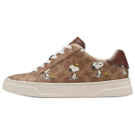 Coach Peanuts X Nahast Snoopy Prindiga &Uuml;marotsalised Paelkinnitusega Madalad Tossud Naiste tossud Pruunid CBZ77-TN2 38.5 beige