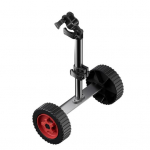 Trimmeri abirattad Reguleeritava k&otilde;rgusega muruniiduki lisarattad Jalgsi k&auml;idavad trimmerirattad lihtsaks l&uuml;kkamiseks Trimmer 26 mm punane