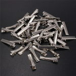 50 tk H&otilde;bedased Lamedad Metallist Juukseklambrid Piidega Lamedad Juukseklambrid Metallist Juuksen&otilde;el 3.2cm