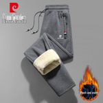Pierre Cardin Men's Autumn/Winter Fleece-Lined Casual Trousers 2XL