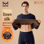 MiiOW Velvet & Silk Blend Thermal Underwear Sets and Tops L