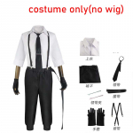 Nakajima Atsushi Cosplay Kost&uuml;&uuml;m S&auml;rk P&uuml;ksid Parukas Nakajima Atsushi T&auml;iskomplekt Riietuse ja Parukaga Comic Coni jaoks M