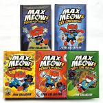 5 k&ouml;idet Superkangelane Max Kass Raamatud Max Miau Laste Inglise T&auml;isv&auml;rviline Koomiks Seikluslugu K&otilde;vakaaneline 5 Books
