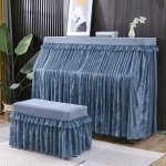 Sametpitsist sall Klavikatuuri tolmukate Prantsuse tikandiga &scaron;ifoonist Klaveri kaitsev Kaunis majapidamises kasutatav Pingi tolmukindel riie bench cover58x38cm