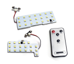 Ranzek Suzuki LED-salongivalgusti komplekt, 3 kiipi, SMD sisevalgusti, 16-tasemeline dimmer, puldiga Hustlerile, valge valge
