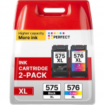 Pg-575Xl Cl-576Xl Cartouche Remplacement Pour Canon 575 Et 576 Pg575 Xl Cl576Xl Compatible Pour Canon Pixma Ts3550I Ts3551I T[J27]