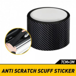 A roll Anti Scratch Scuff Sticker Carbon Fiber Car Door Plate Sill Cover Scuff