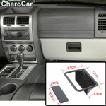 for 07-12 Dodge Nitro Inner Co-Pilot Storage Box Switch Decor Trim Carbon Fiber